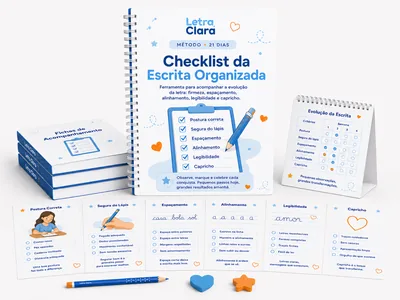 Capa do bônus Checklist da Escrita Organizada