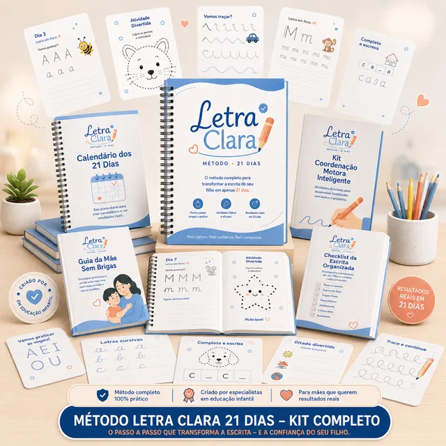 Mockup completo do plano de 21 dias